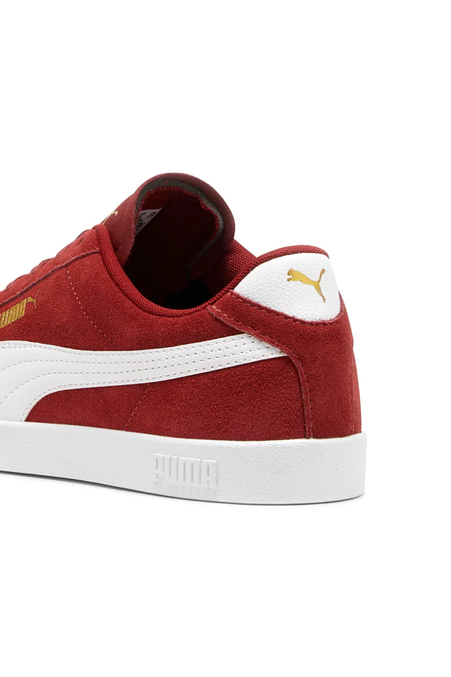 Sneakers rosse con logo bianco Puma Club II