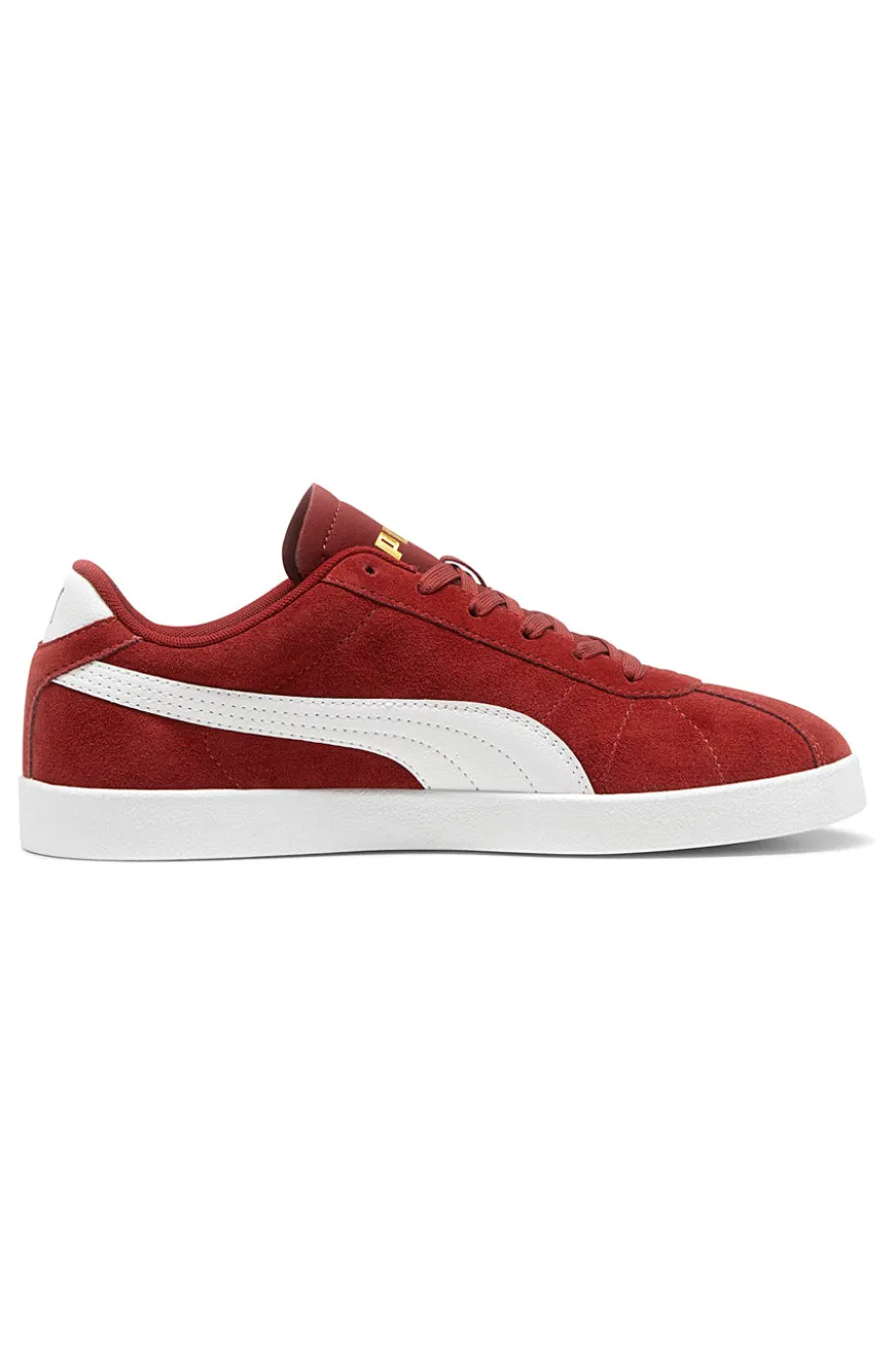 Sneakers rosse con logo bianco Puma Club II