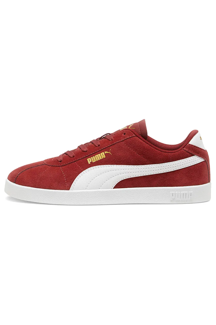 Sneakers rosse con logo bianco Puma Club II