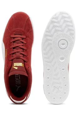 Sneakers rosse con logo bianco Puma Club II