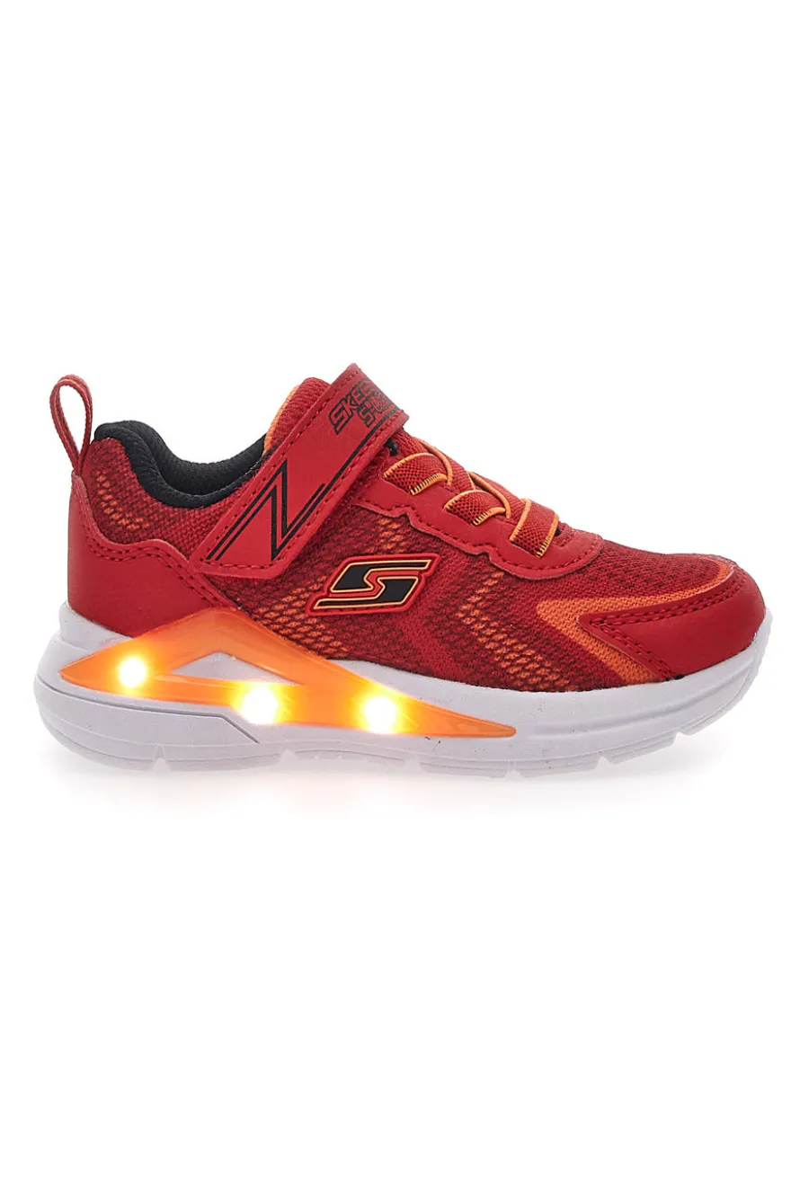Sneakers Rosse Con Luci Colorate Skechers Lights Tri-Namics