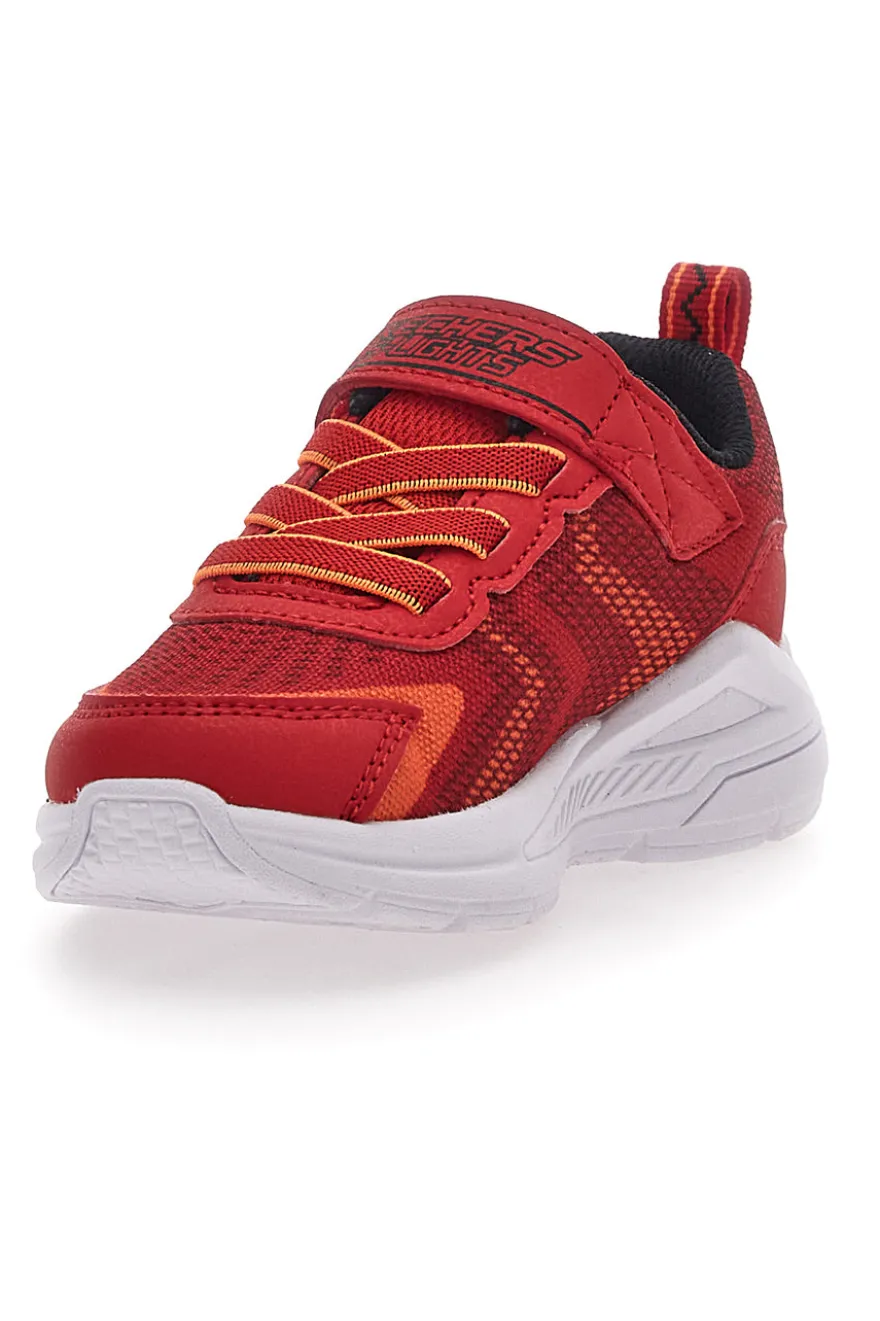 Sneakers Rosse Con Luci Colorate Skechers Lights Tri-Namics