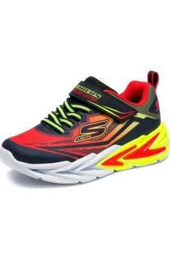 Sneakers rosse con luci chiusura a strappo Skechers Flex-Glow Ultra