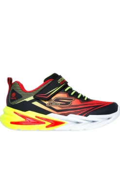 Sneakers rosse con luci chiusura a strappo Skechers Flex-Glow Ultra