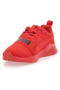 Sneakers Rosse Con Tomaia In Mesh Puma Wired Run Pure Jr