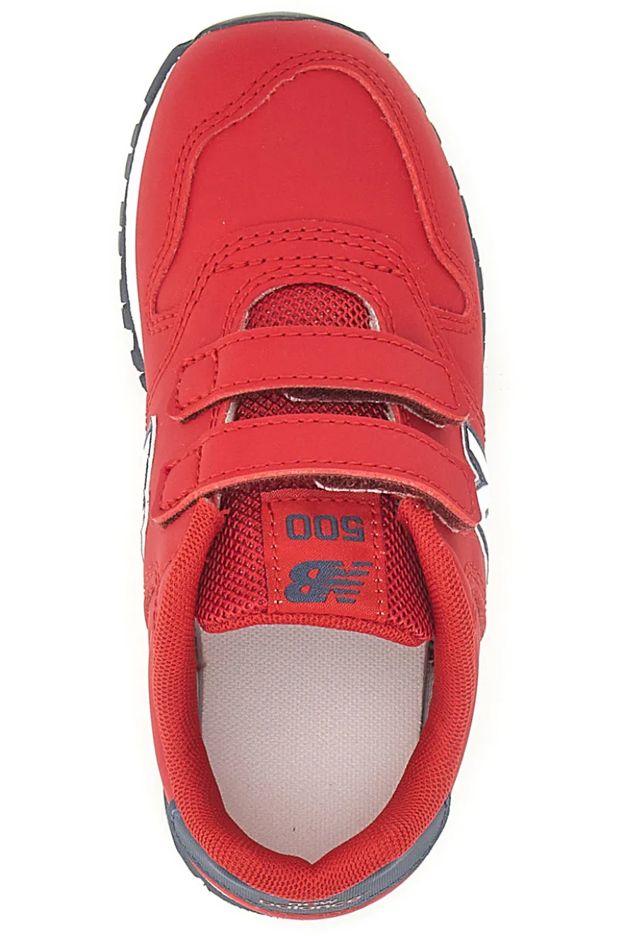 Sneakers rosse con velcro New Balance 500
