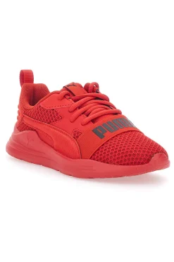 Sneakers Rosse da Bimbi Puma Wired Run Pure