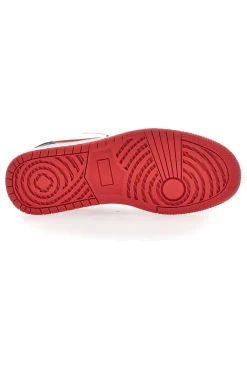 Sneakers rosse e bianche con lacci neri LEONE M075S9LOW