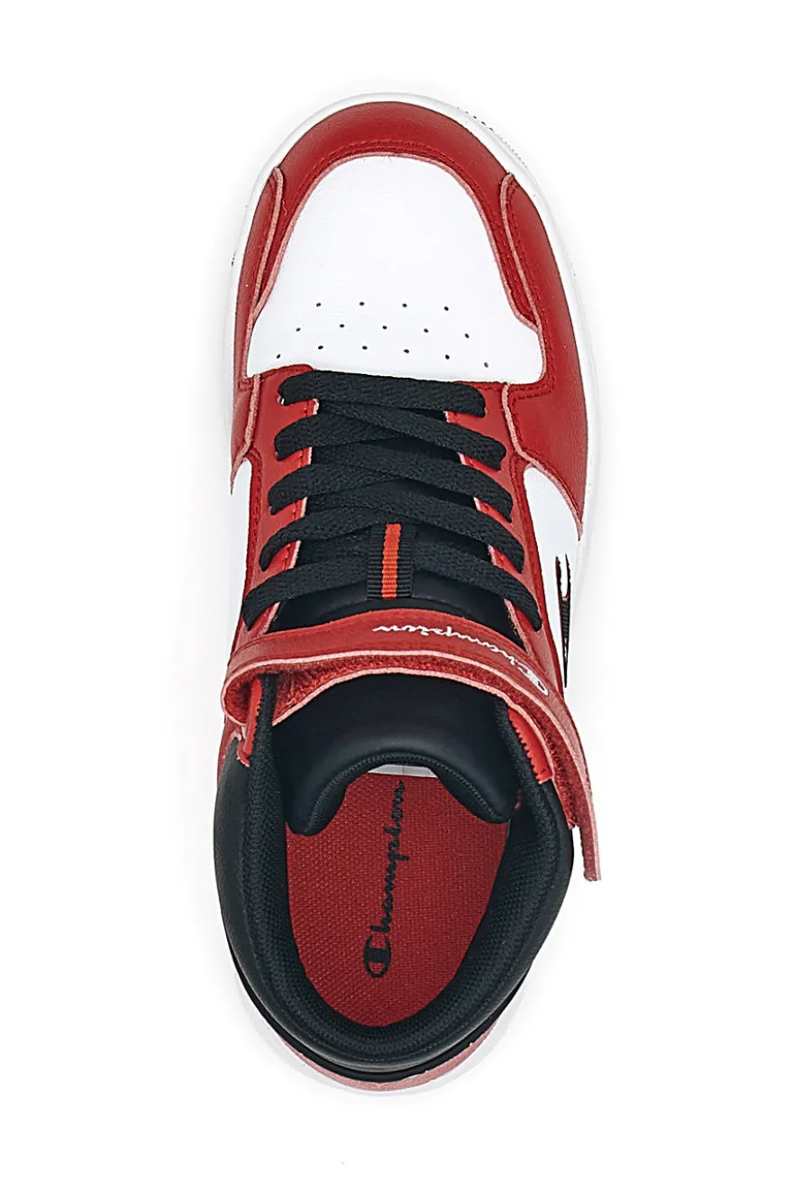 Sneakers Rosse e Bianche Champion Rebound 2 Mid B Gs