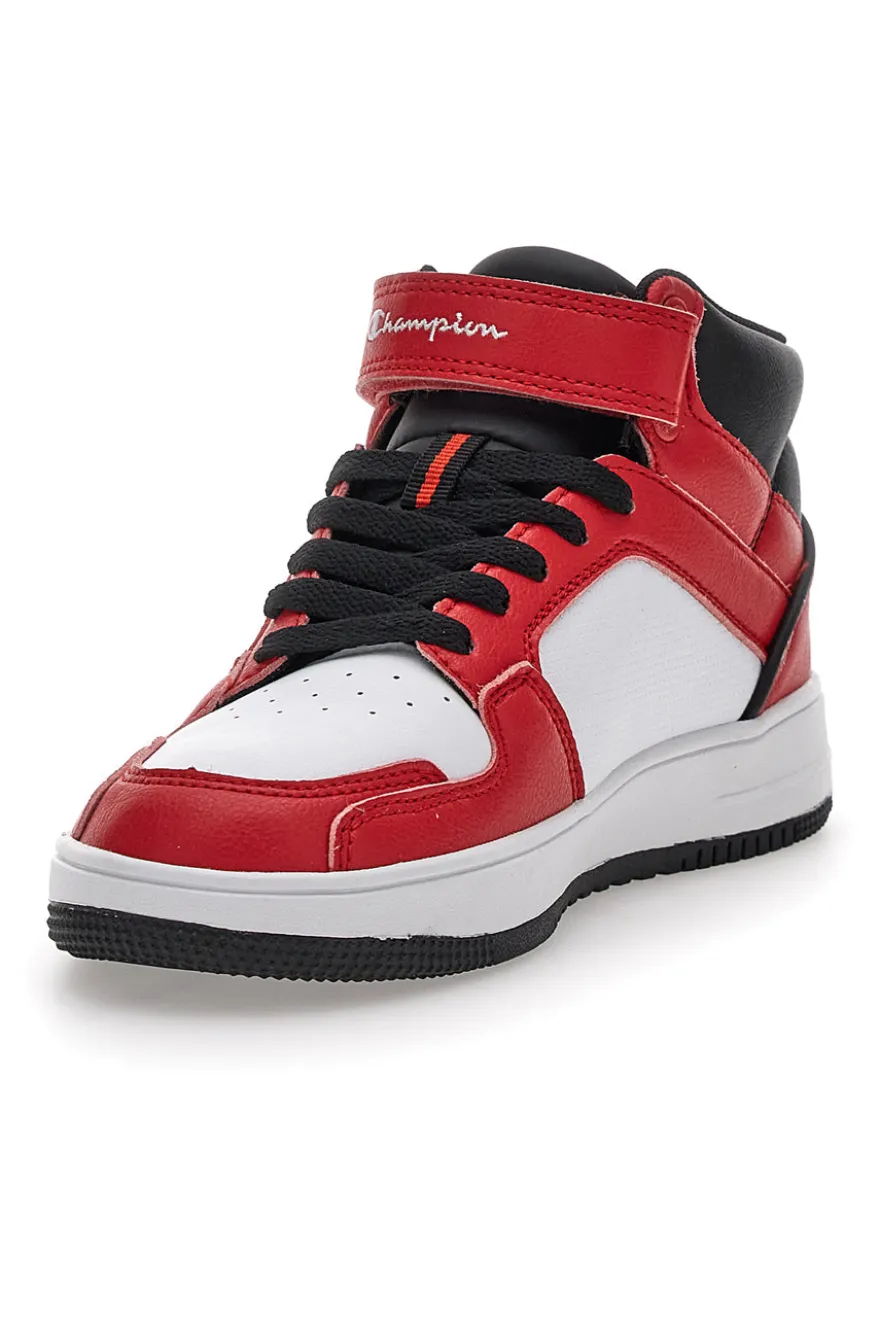 Sneakers Rosse e Bianche Champion Rebound 2 Mid B Gs
