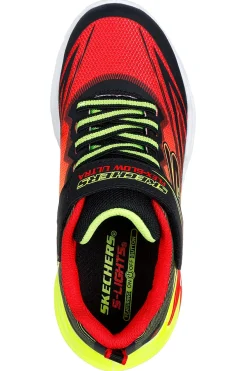 Sneakers Rosse e Nere Con Luci Colorate Skechers S-Lights: Flex-Glow Ultra