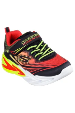 Sneakers Rosse e Nere Con Luci Colorate Skechers S-Lights: Flex-Glow Ultra