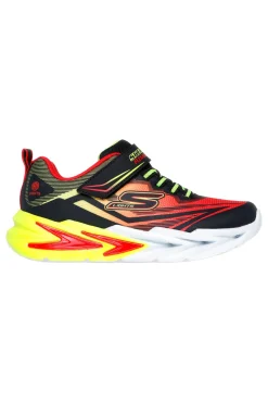 Sneakers Rosse e Nere Con Luci Colorate Skechers S-Lights: Flex-Glow Ultra