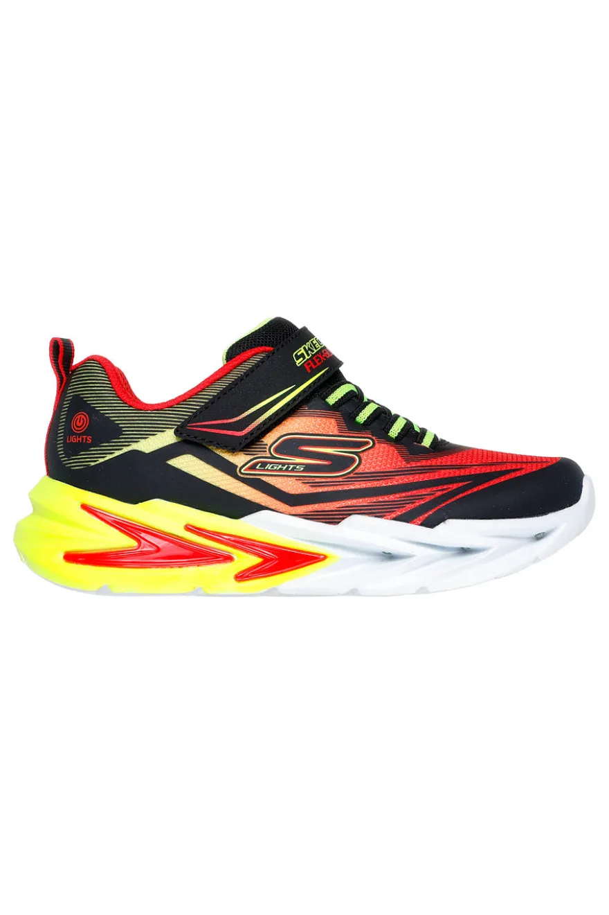 Sneakers Rosse e Nere Con Luci Colorate Skechers S-Lights: Flex-Glow Ultra