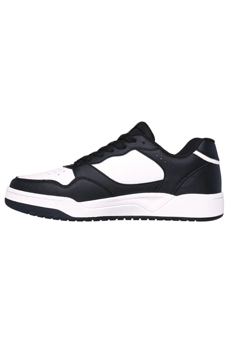 Sneakers Skechers Koop-Volley Low Varsity Nere-Bianche