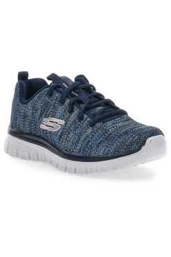 Sneakers Skechers Twisted Fortune Blu