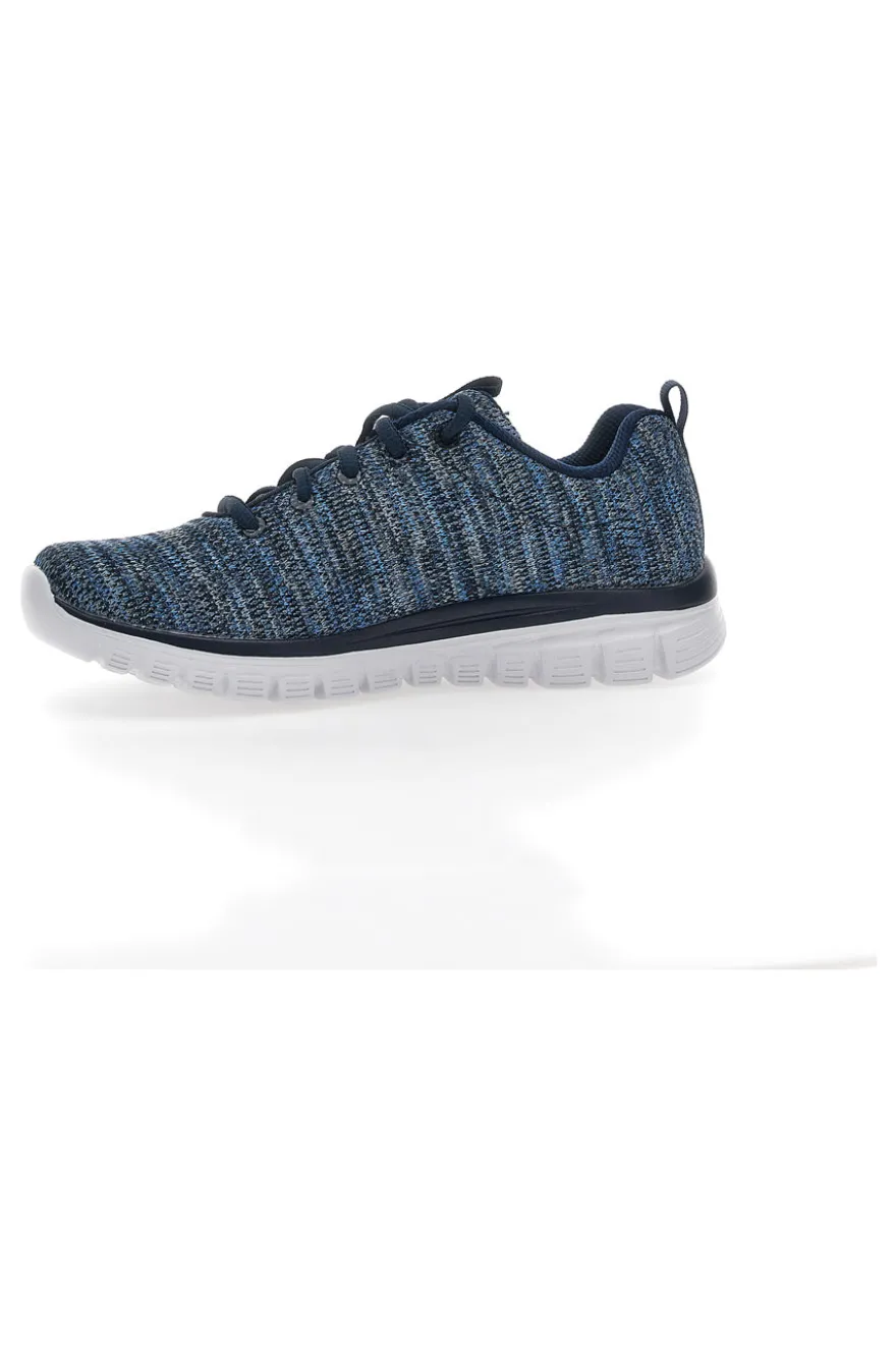 Sneakers Skechers Twisted Fortune Blu