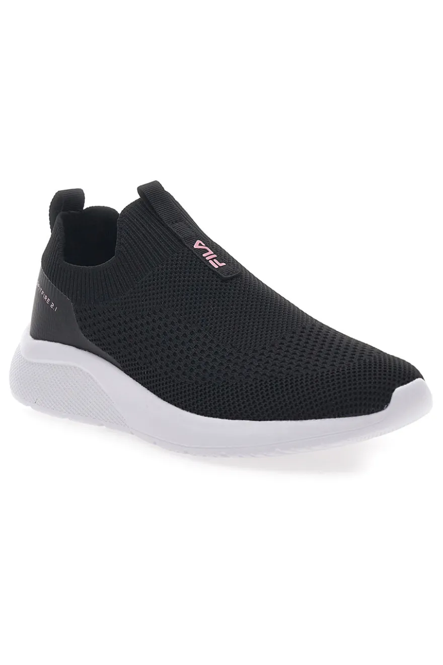 Sneakers Slip On Nere con dettagli Rosa FILA SPITFIRE