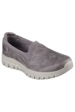 Sneakers Slip On Vegan Taupe SKECHERS GRACEFUL LEANING IN