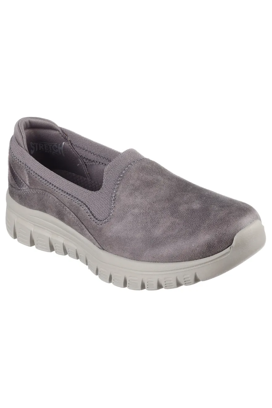 Sneakers Slip On Vegan Taupe SKECHERS GRACEFUL LEANING IN