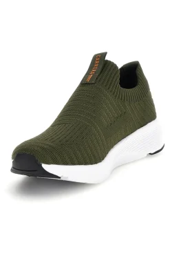Sneakers slip on verdi con tomaia elasticizzata Carrera CAM31201F7500