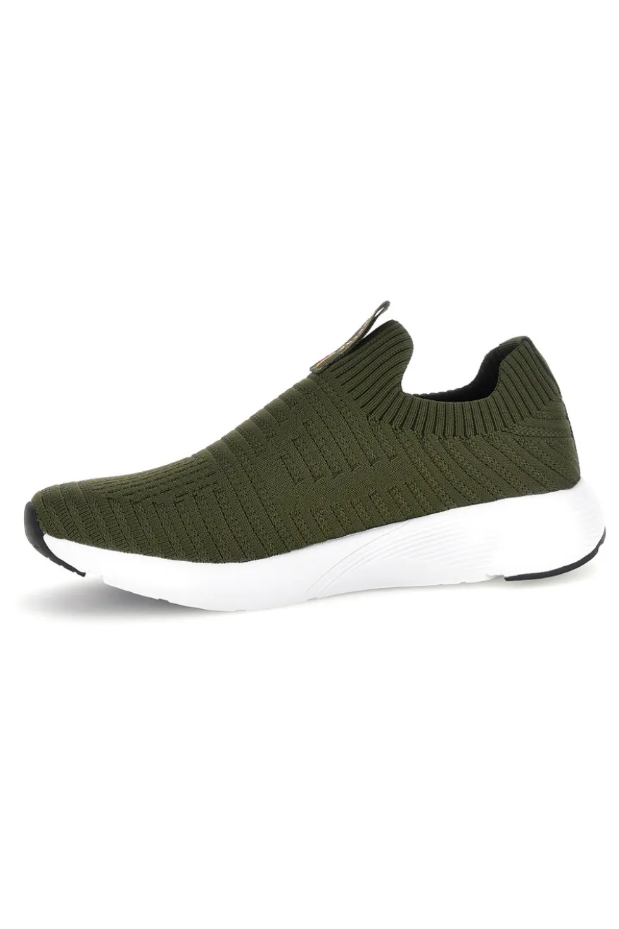 Sneakers slip on verdi con tomaia elasticizzata Carrera CAM31201F7500