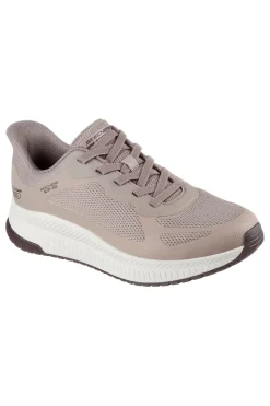Sneakers Slip-ins taupe scuro con Memory Foam Skechers Bobs Squad 4