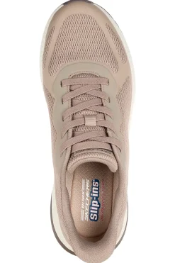 Sneakers Slip-ins taupe scuro con Memory Foam Skechers Bobs Squad 4