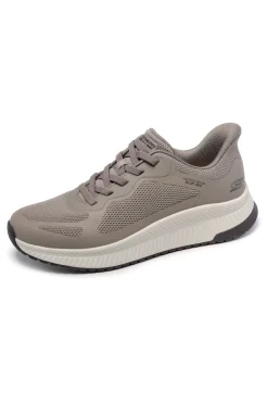 Sneakers Slip-ins taupe scuro con Memory Foam Skechers Bobs Squad 4