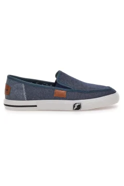 Sneakers Slip-On Blu in Tela Goodyear 41037
