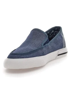 Sneakers Slip-On Blu in Tela Goodyear 41037