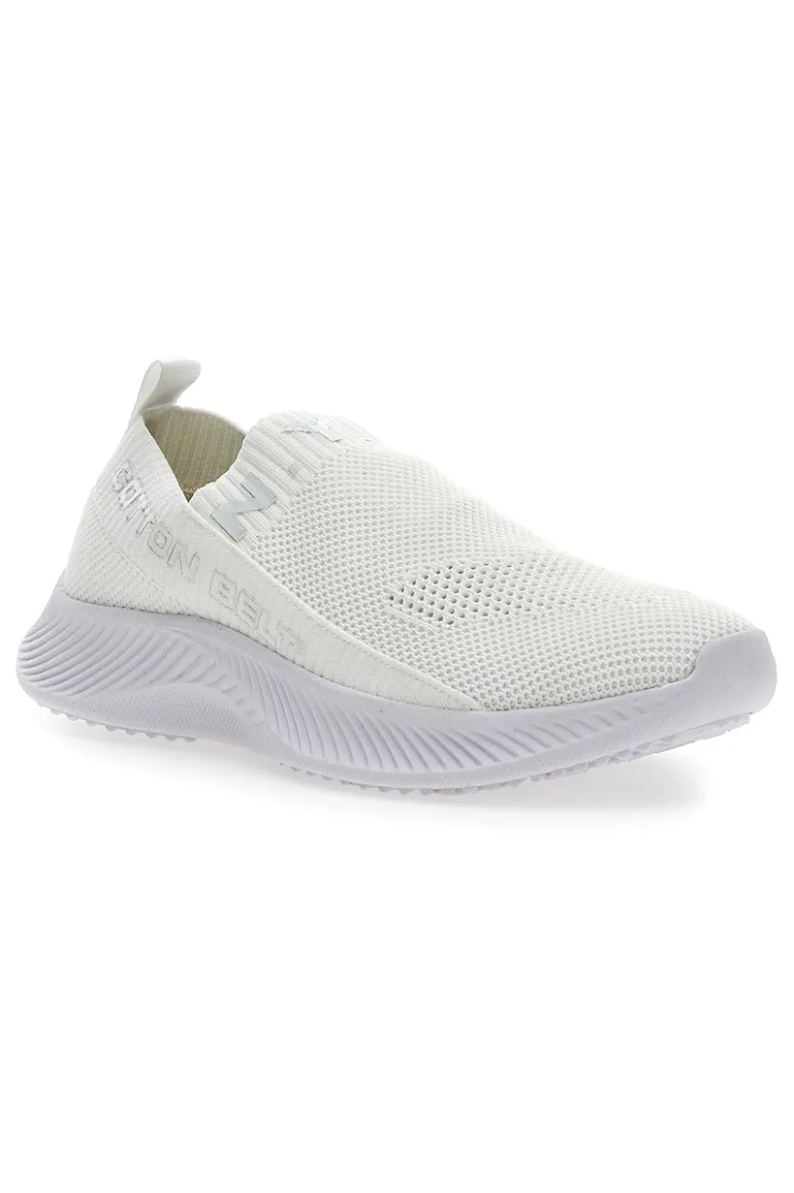 Sneakers Slip-On Cotton Belt Spirit Bianco