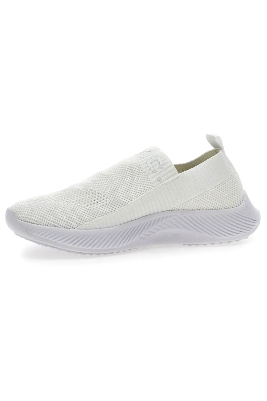 Sneakers Slip-On Cotton Belt Spirit Bianco