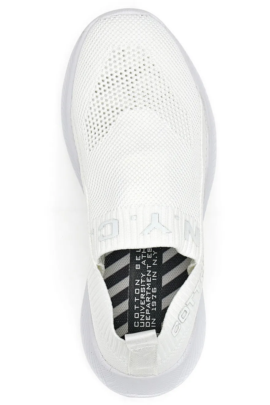 Sneakers Slip-On Cotton Belt Spirit Bianco