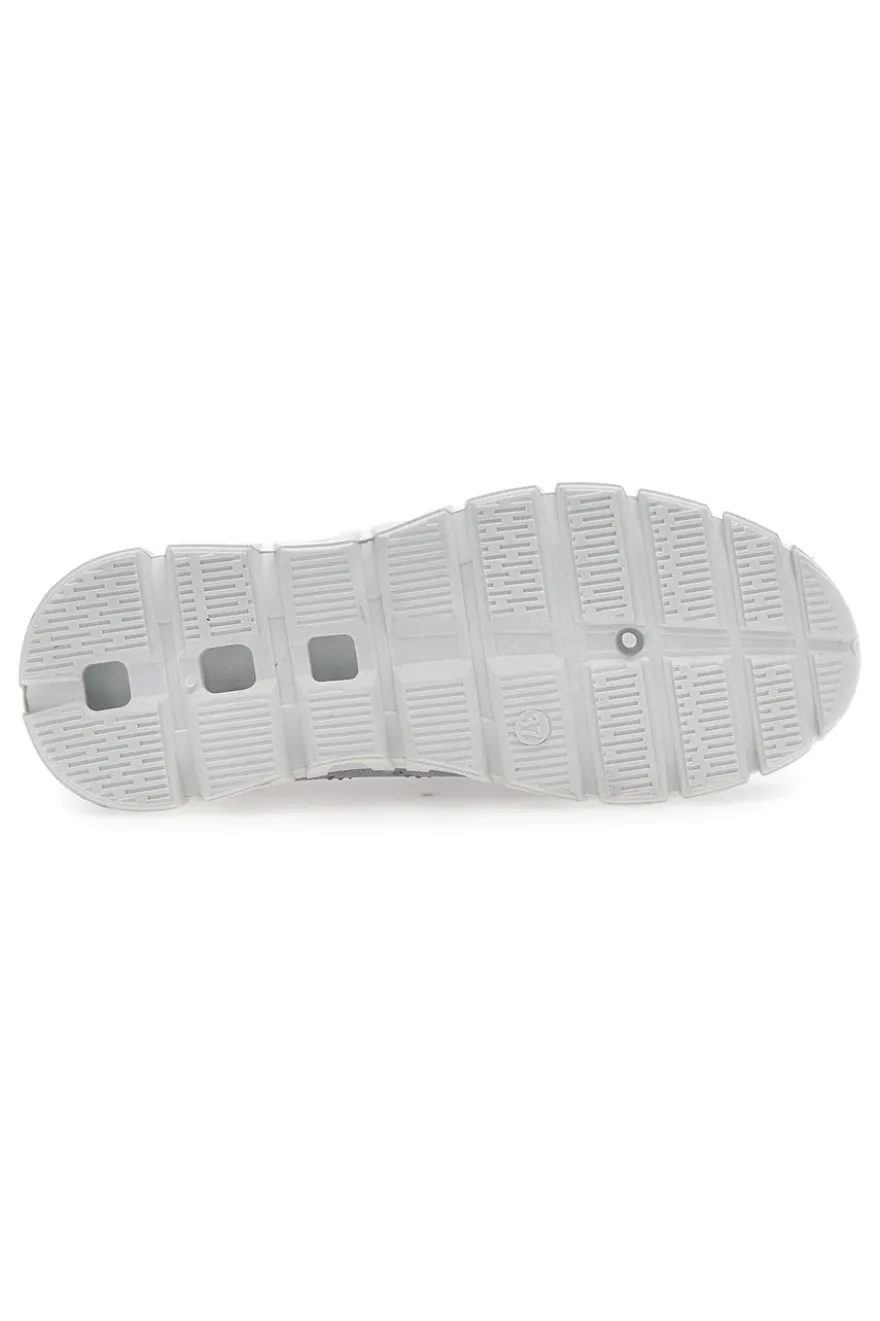 Sneakers Slip-On Grigie con Strass Prima Riga 471