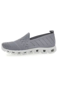 Sneakers Slip-On Grigie con Strass Prima Riga 471