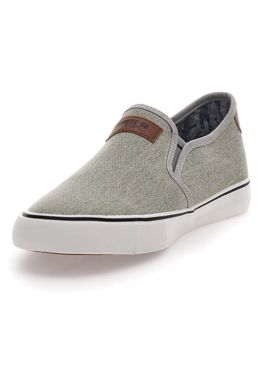 Sneakers Slip-On Grigie Route 66 01805