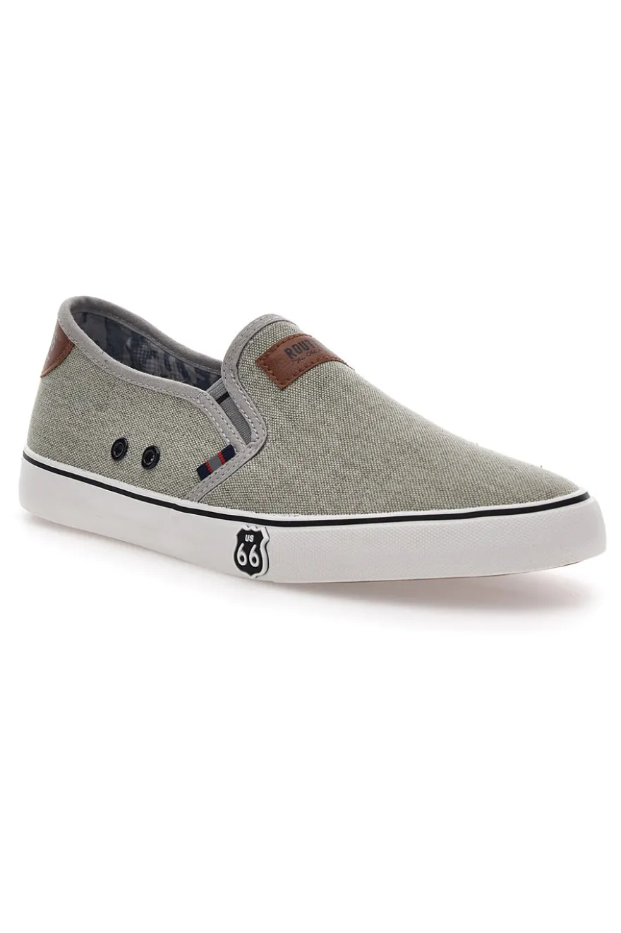 Sneakers Slip-On Grigie Route 66 01805