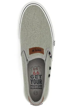 Sneakers Slip-On Grigie Route 66 01805