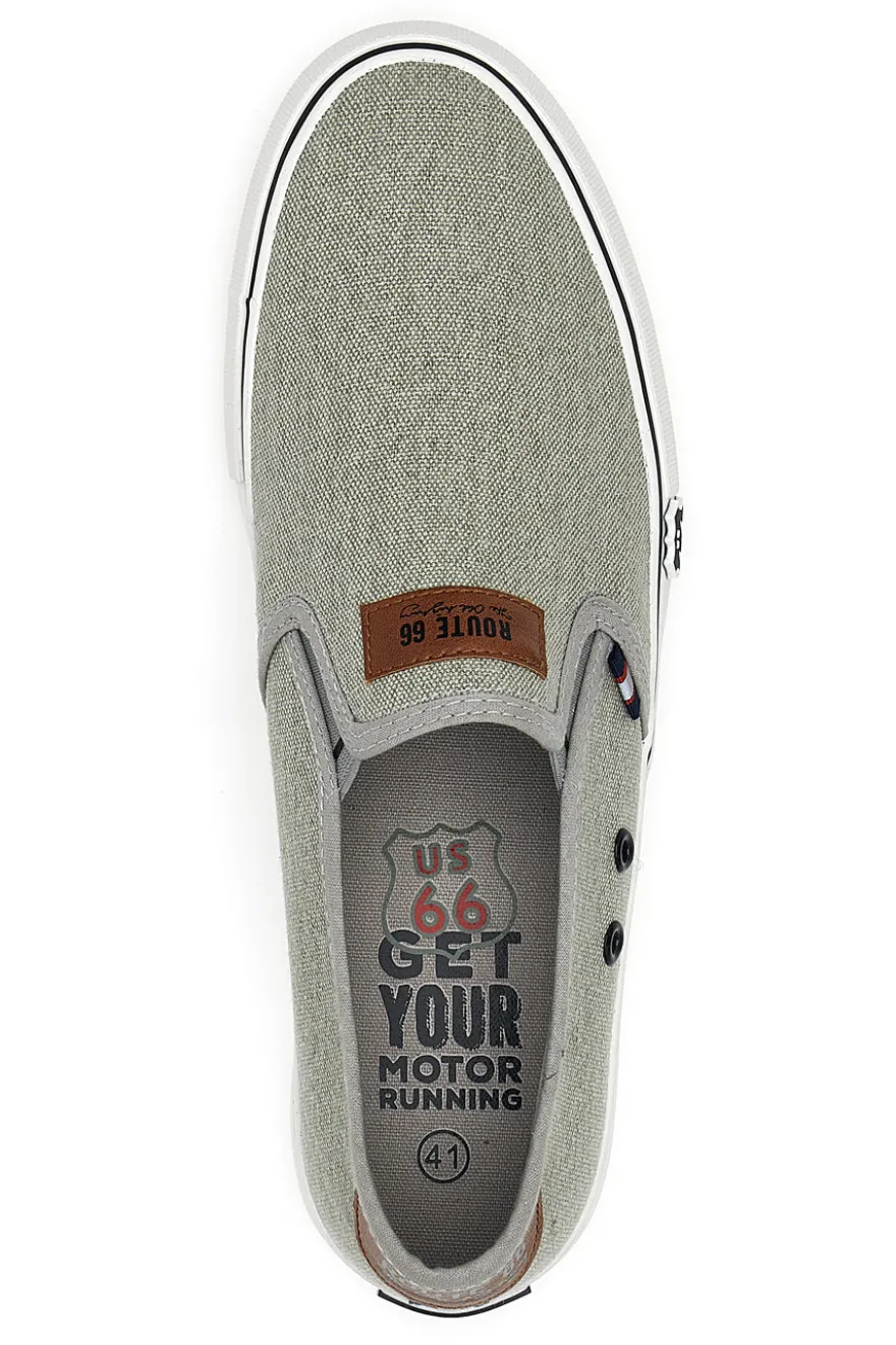 Sneakers Slip-On Grigie Route 66 01805