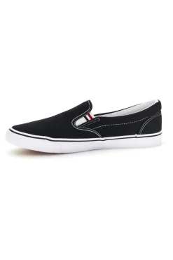 Sneakers Slip-On Nere in Tessuto 2t2l 24X030