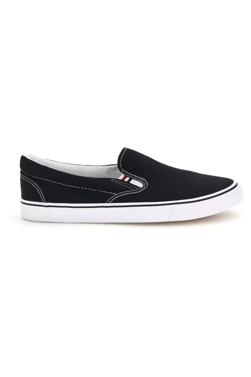 Sneakers Slip-On Nere in Tessuto 2t2l 24X030