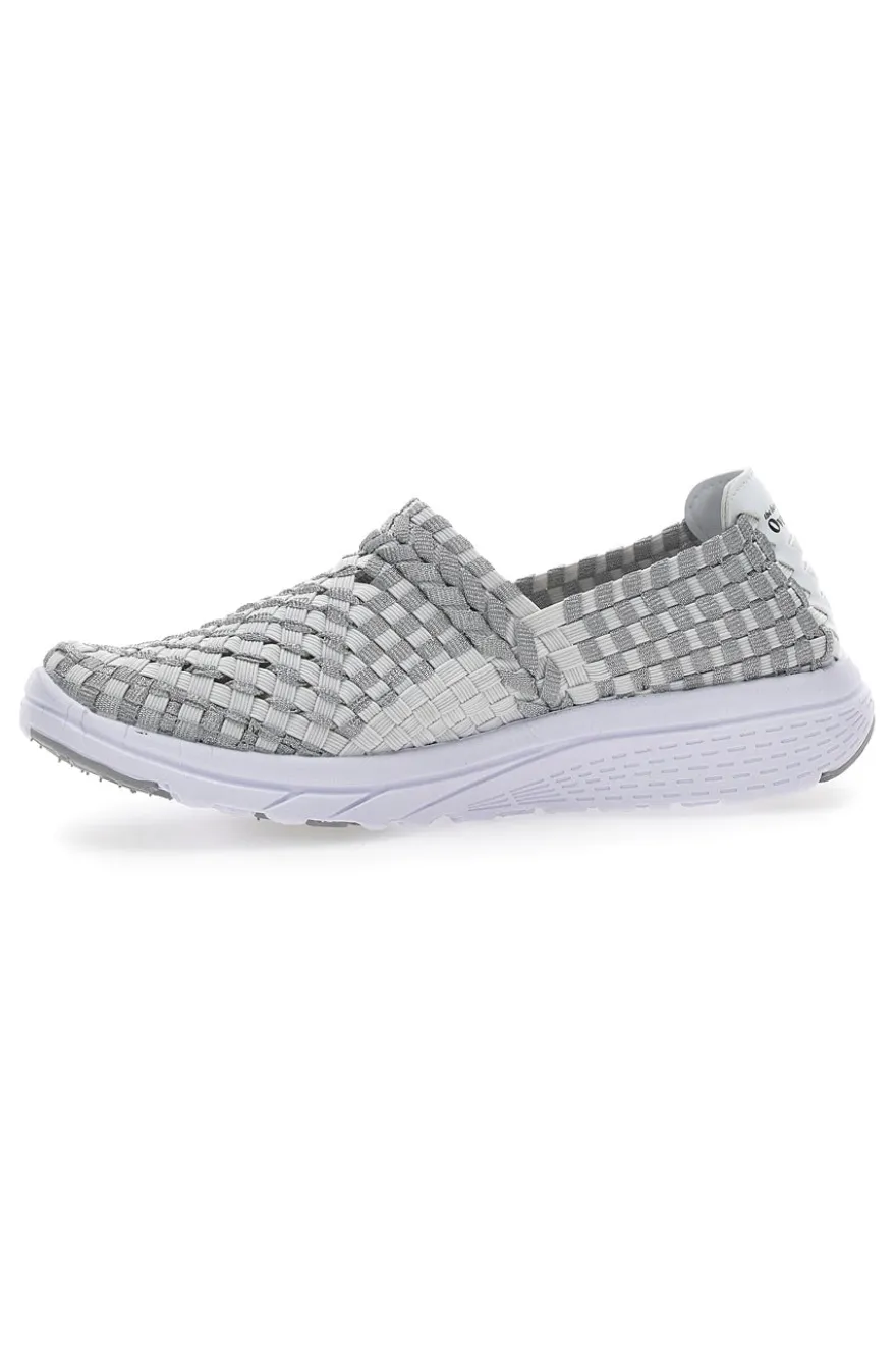 Sneakers Slip-on Overland 640 Bianche e Grigie