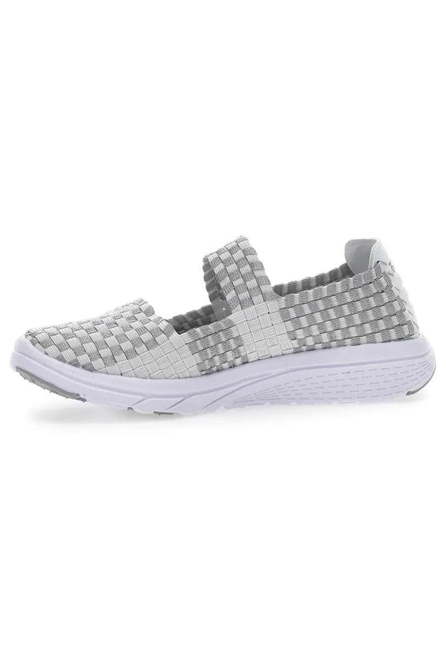 Sneakers Slip-on Overland 9610 Bianche e Grigie
