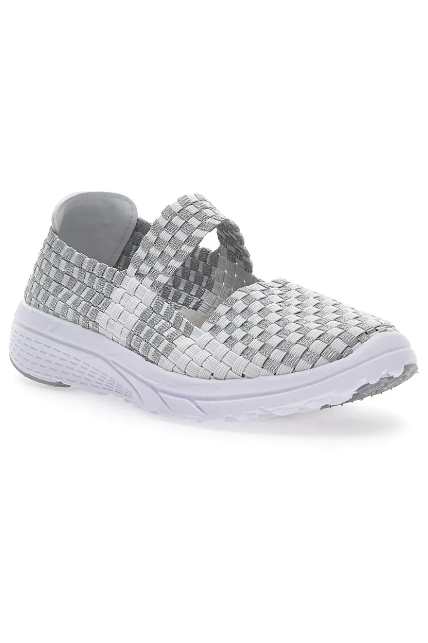 Sneakers Slip-on Overland 9610 Bianche e Grigie