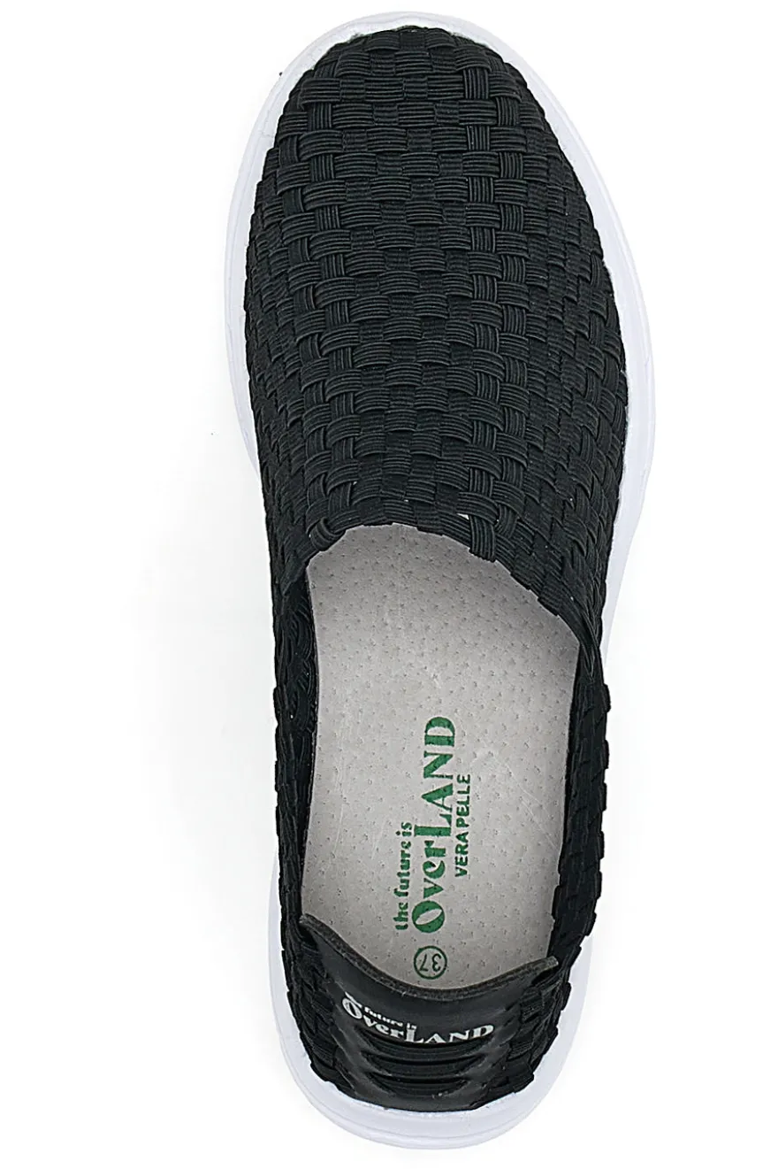 Sneakers Slip-on Overland 641 Nere