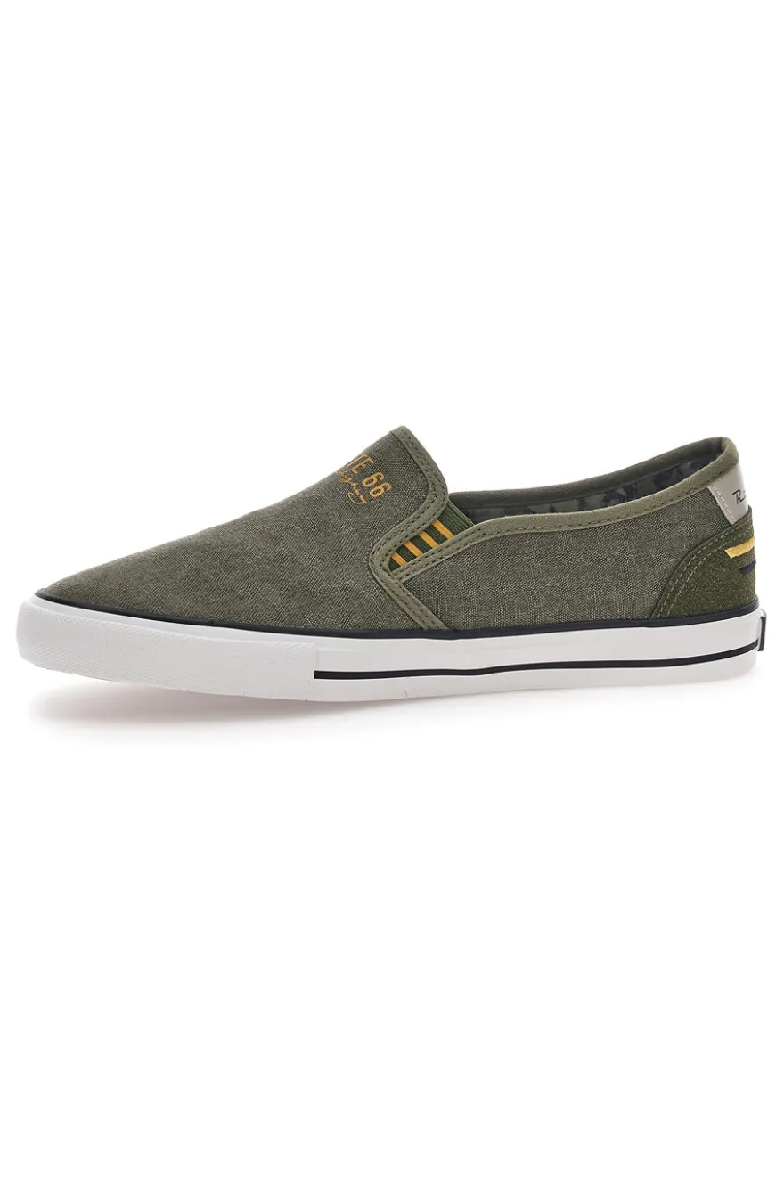 Sneakers Slip-On Verde Militare Route 66 21808