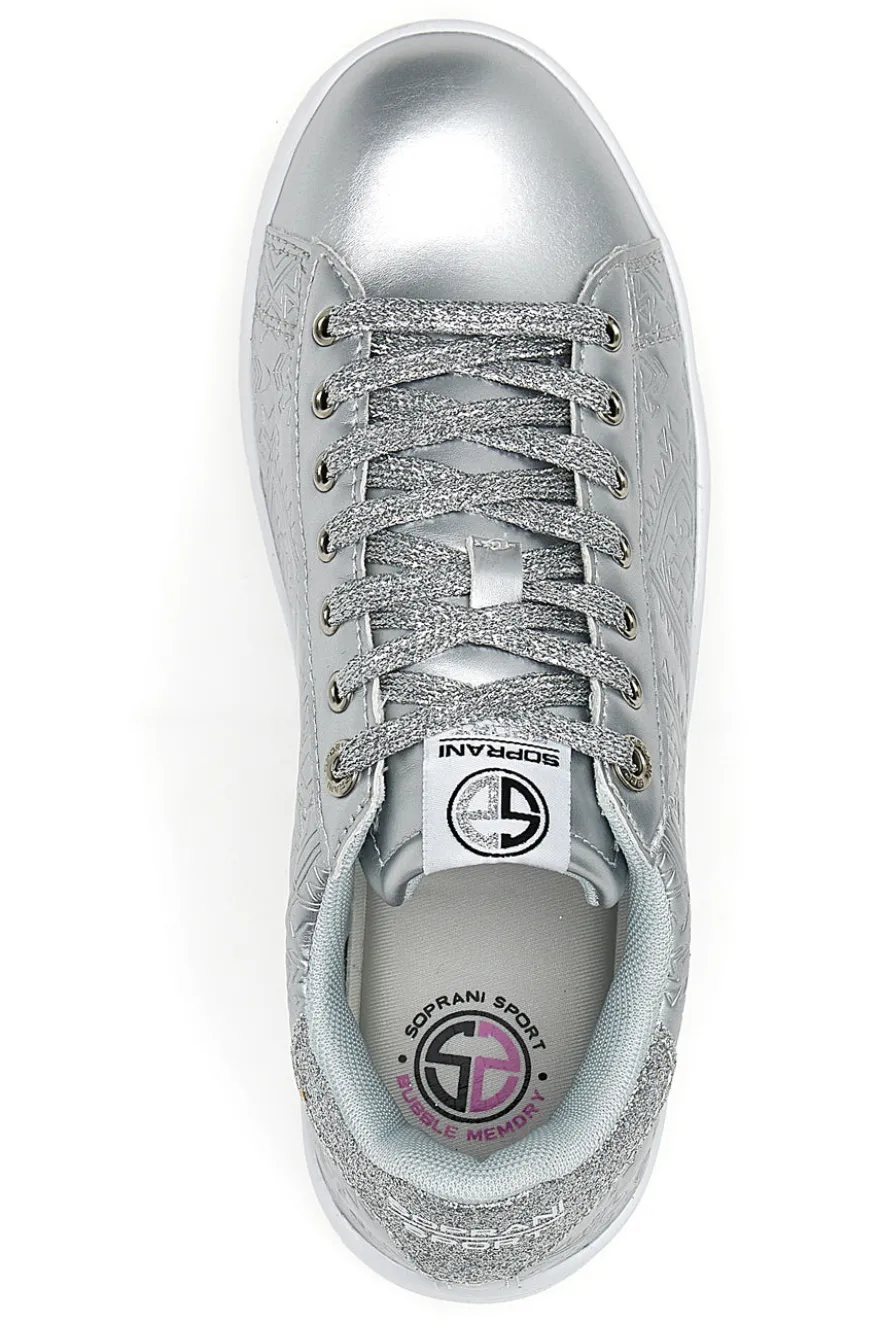 Sneakers Soprani Etnic Fantasy Argento