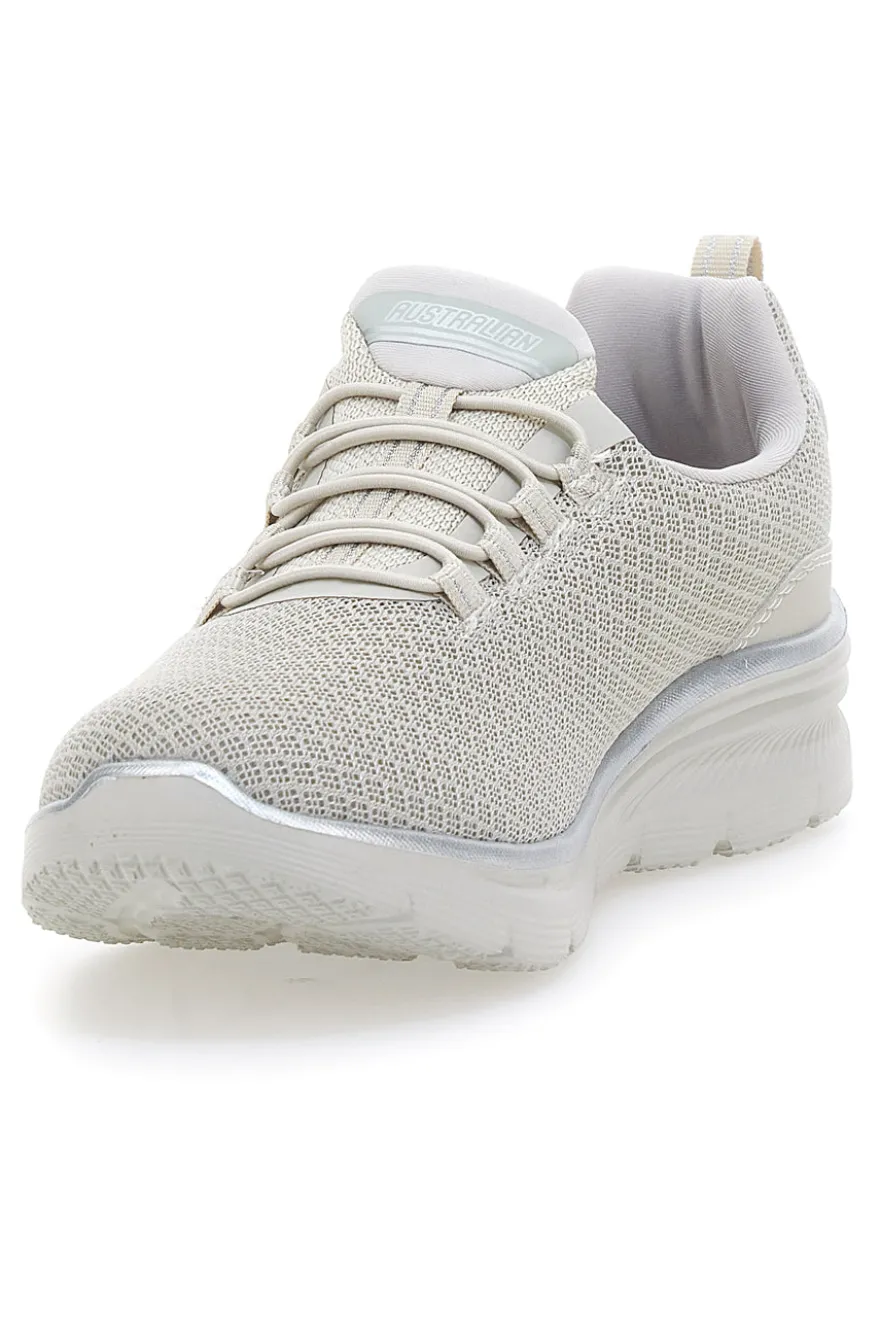 Sneakers Sportive Beige con Tomaia in Mesh AUSTRALIAN AU24W513