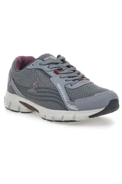 Sneakers Sportive Grigie e Bordeaux AUSTRALIAN AU24M110